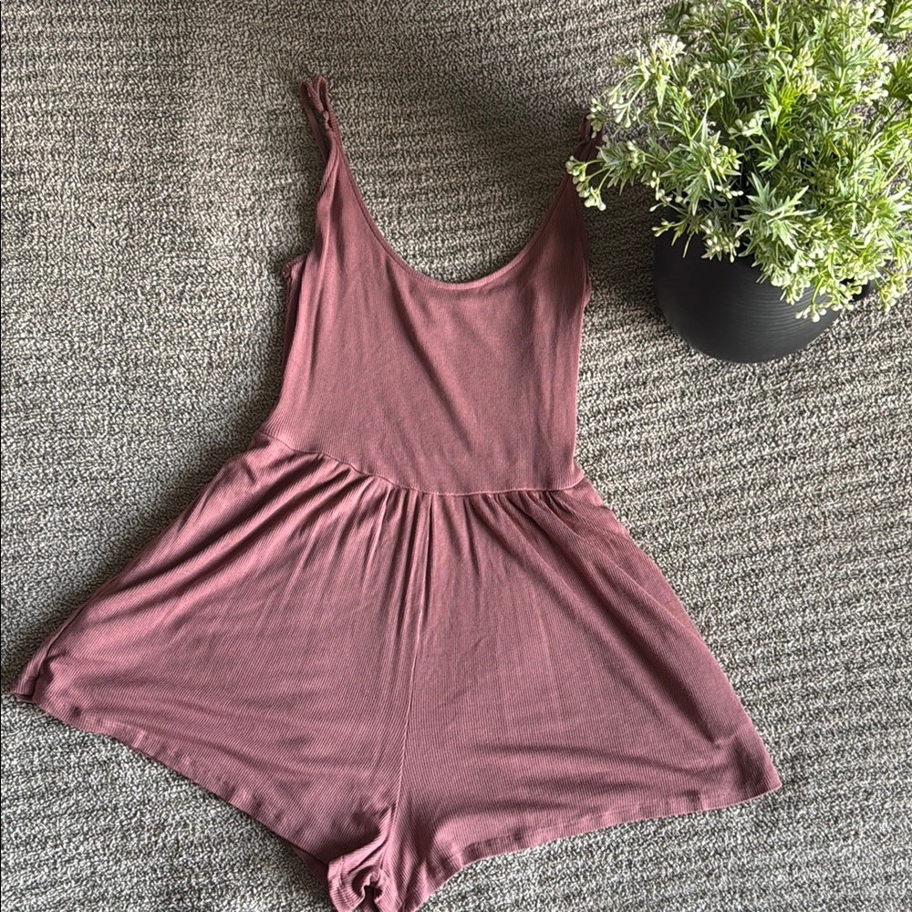 Women's Mauve Sleeveless Romper
